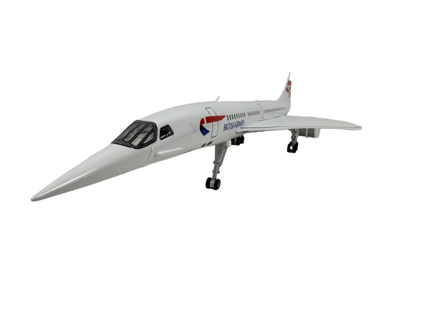 Concorde British Airways BA Diecast Model – Large Scale, Christmas Gift with Display Stand - Authentic Replicas & Models