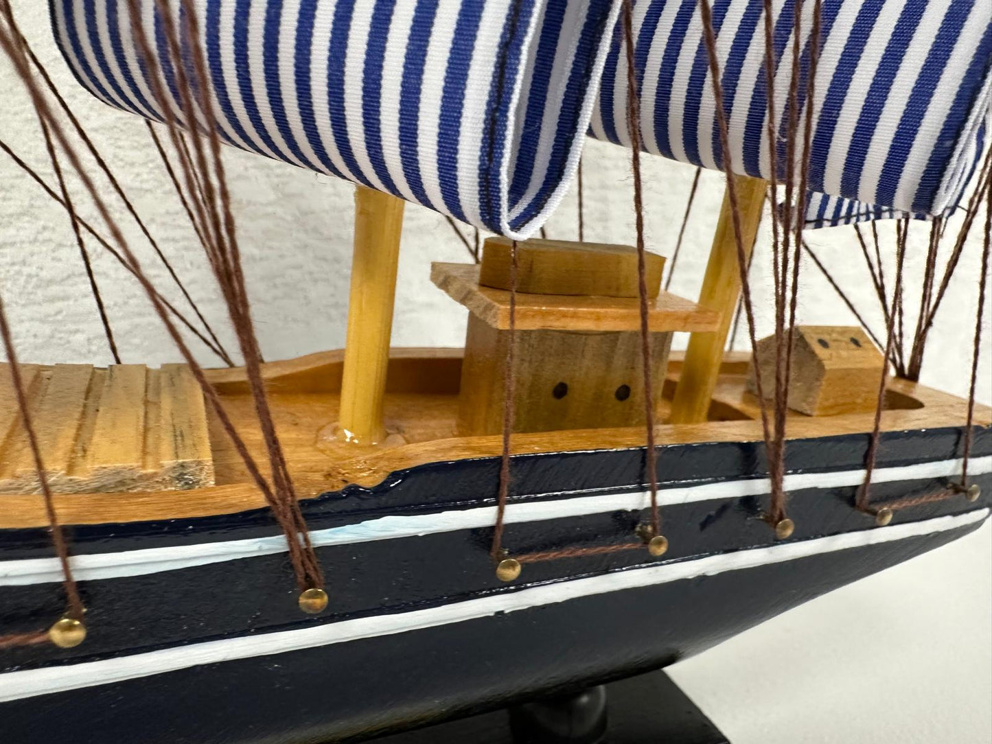 Handmade Blue Confection Ship Model 1L – 32cm x 31cm, Decorative Gift - Authentic Replicas & Models