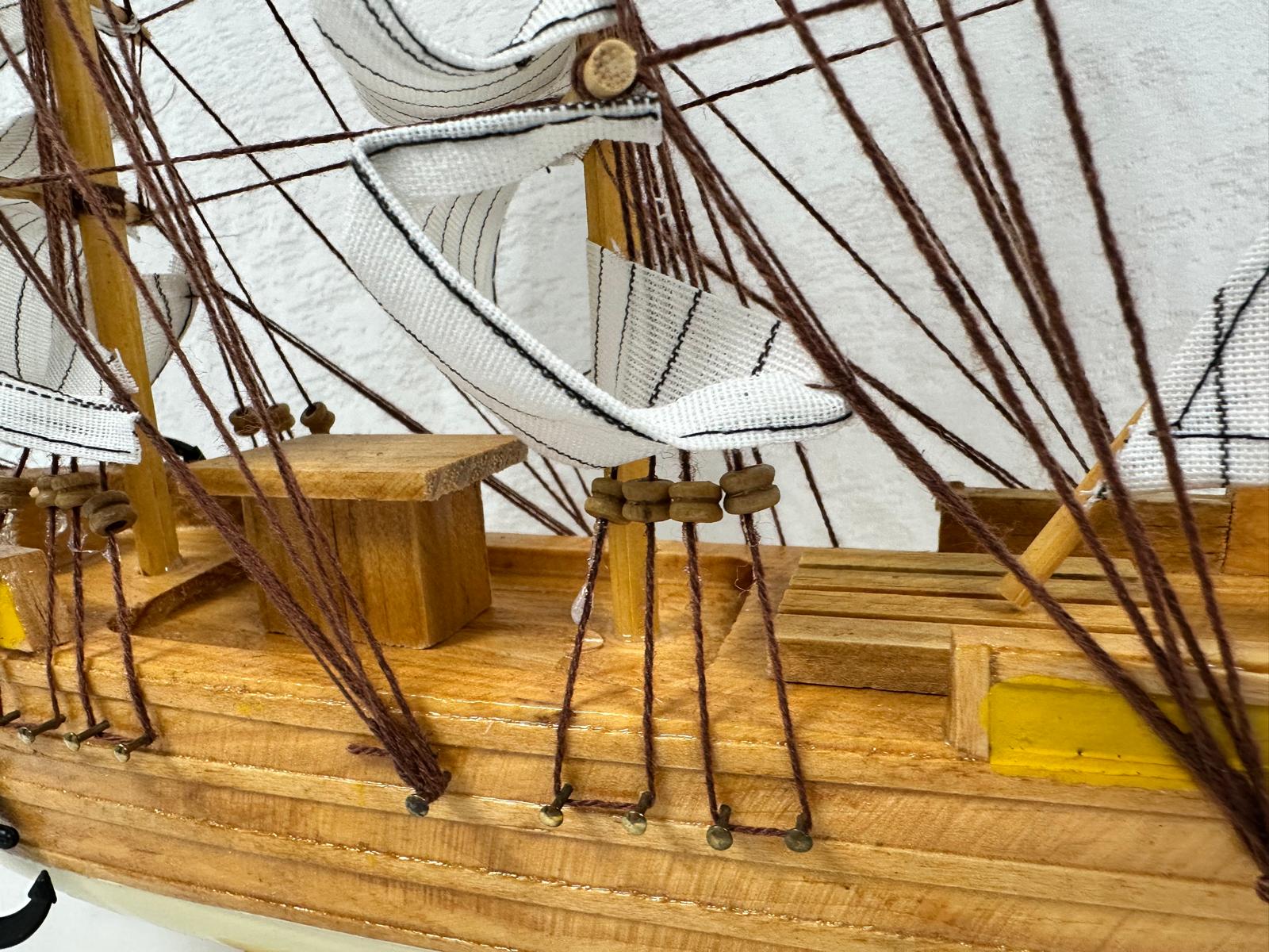 Handmade Confection Model Sea Ship 1G – 38cm with Display Stand, Fully Assembled - Authentic Replicas & Models