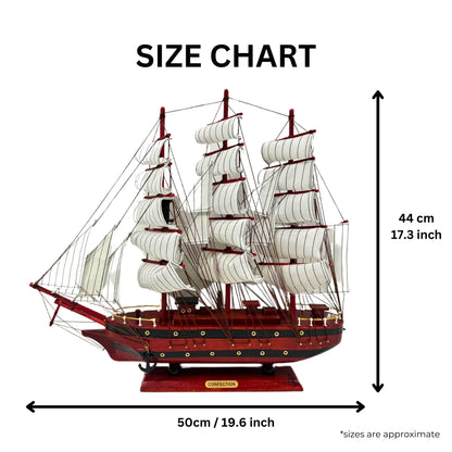 Handmade Confection Model Ship 1A – 50cm Fully Assembled with Display Stand - Authentic Replicas & Models