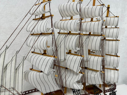 Handmade Confection Model Ship 1N – 50cm with Display Stand, Fully Assembled - Authentic Replicas & Models