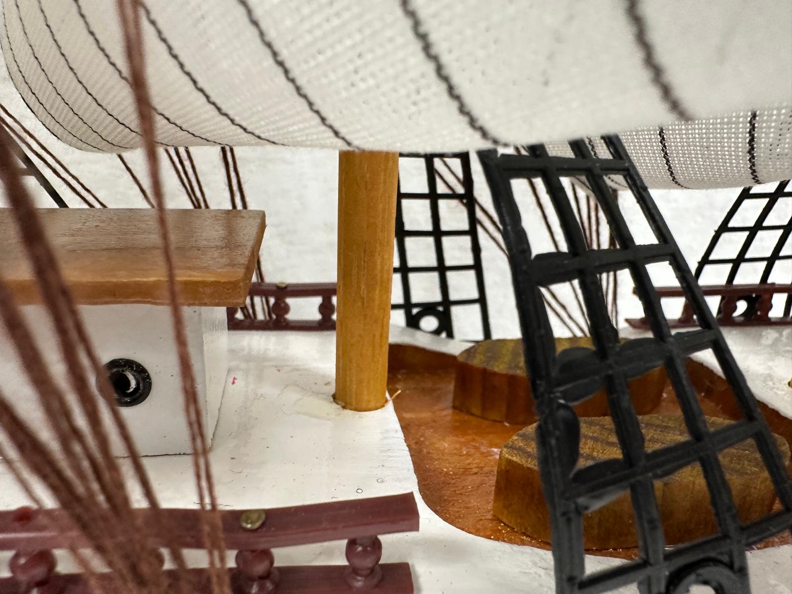 Handmade Confection Model Ship 1N – 50cm with Display Stand, Fully Assembled - Authentic Replicas & Models