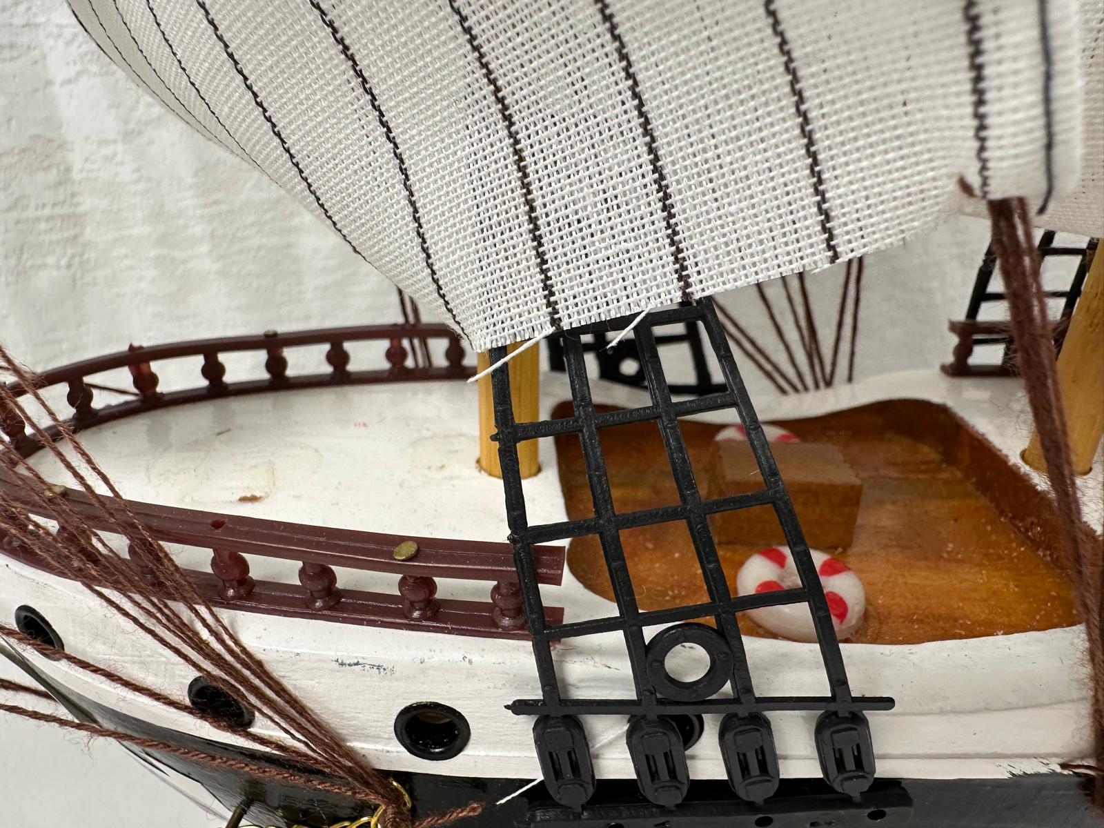 Handmade Confection Model Ship 1N – 50cm with Display Stand, Fully Assembled - Authentic Replicas & Models