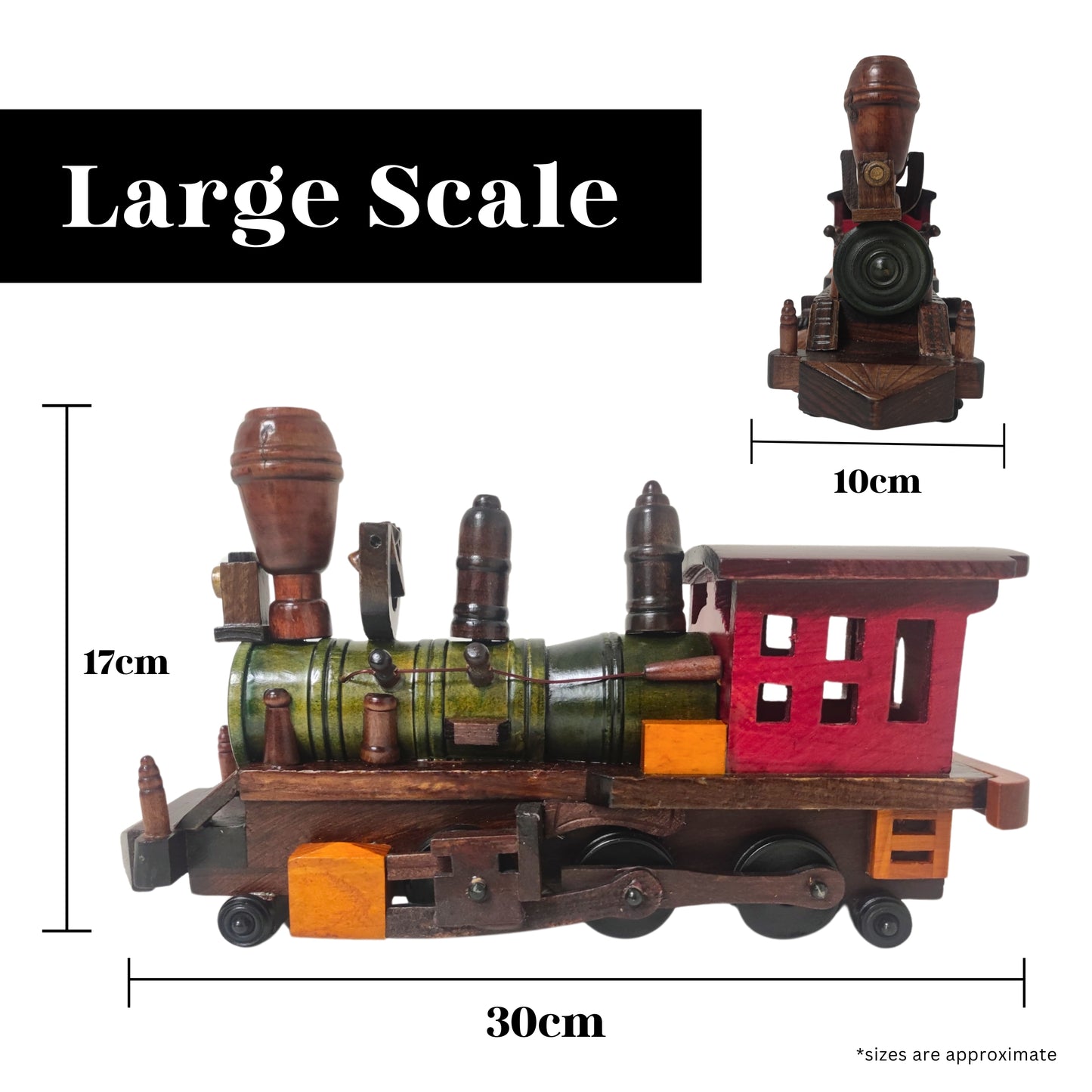 Heritage Train Wooden Model Hand Made - Authentic Replicas & Models