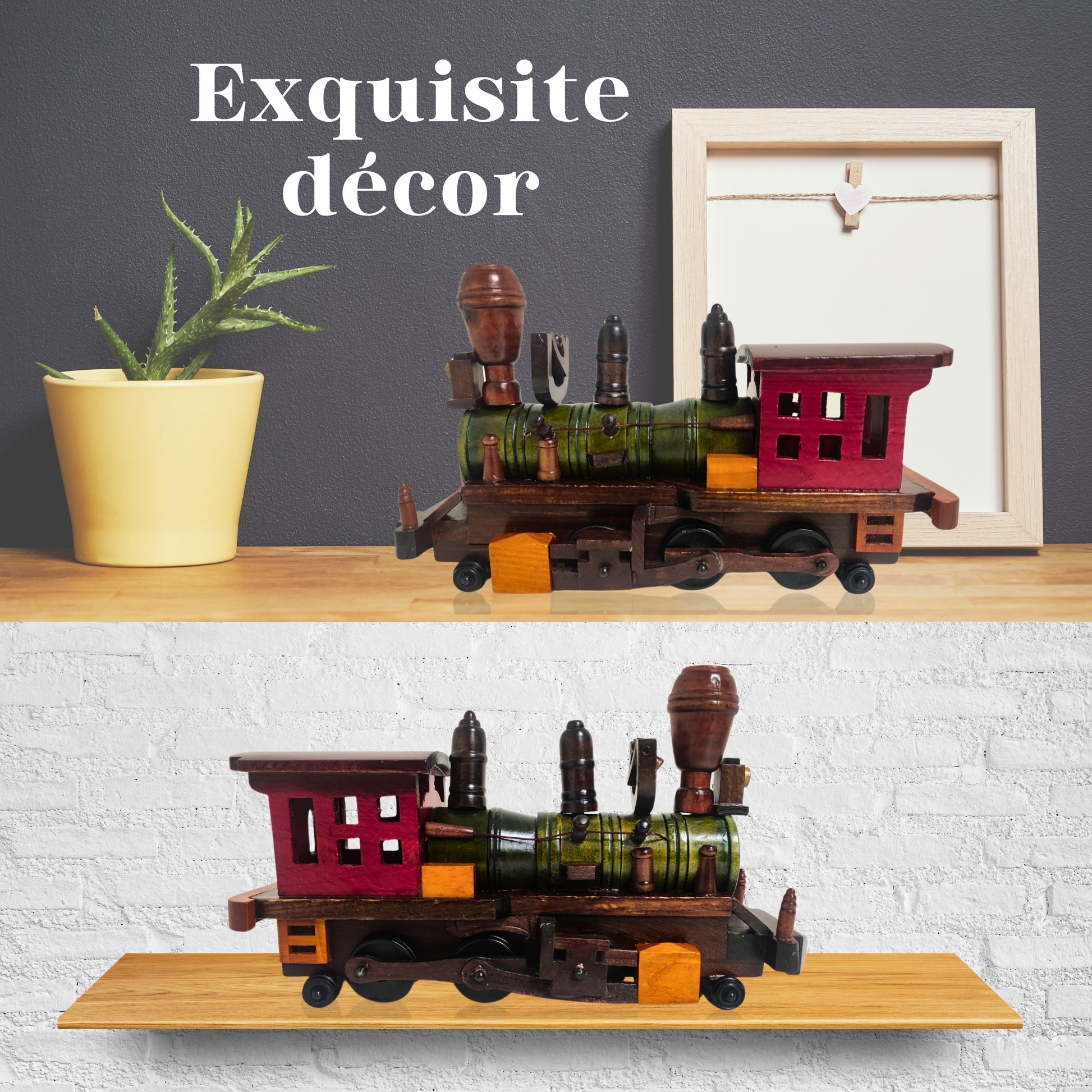 Heritage Train Wooden Model Hand Made - Authentic Replicas & Models