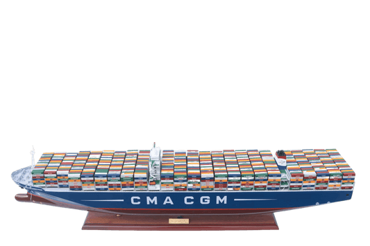 Marco Polo Wooden Ship Model | 71cm Ocean Container Vessel