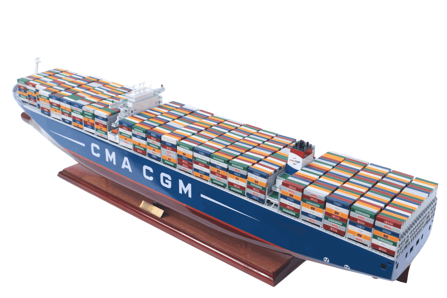 Marco Polo Wooden Ship Model | 71cm Ocean Container Vessel