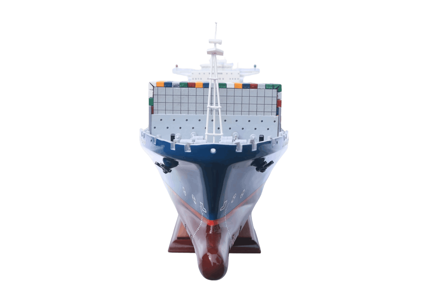 Marco Polo Wooden Ship Model | 71cm Ocean Container Vessel