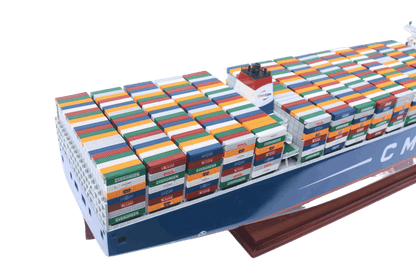 Marco Polo Wooden Ship Model | 71cm Ocean Container Vessel