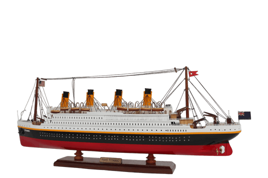 RMS Titanic Wooden Ship Model – 60cm | Handcrafted Mahogany & Acacia