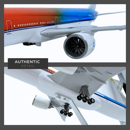 KLM 777 Model Plane Boeing Premium Large Scale Ideal Gift - Authentic Replicas & Models