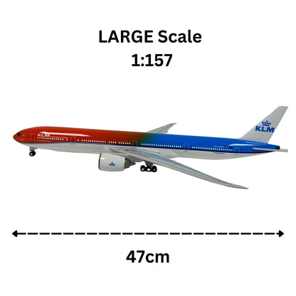KLM 777 Model Plane Boeing Premium Large Scale Ideal Gift - Authentic Replicas & Models