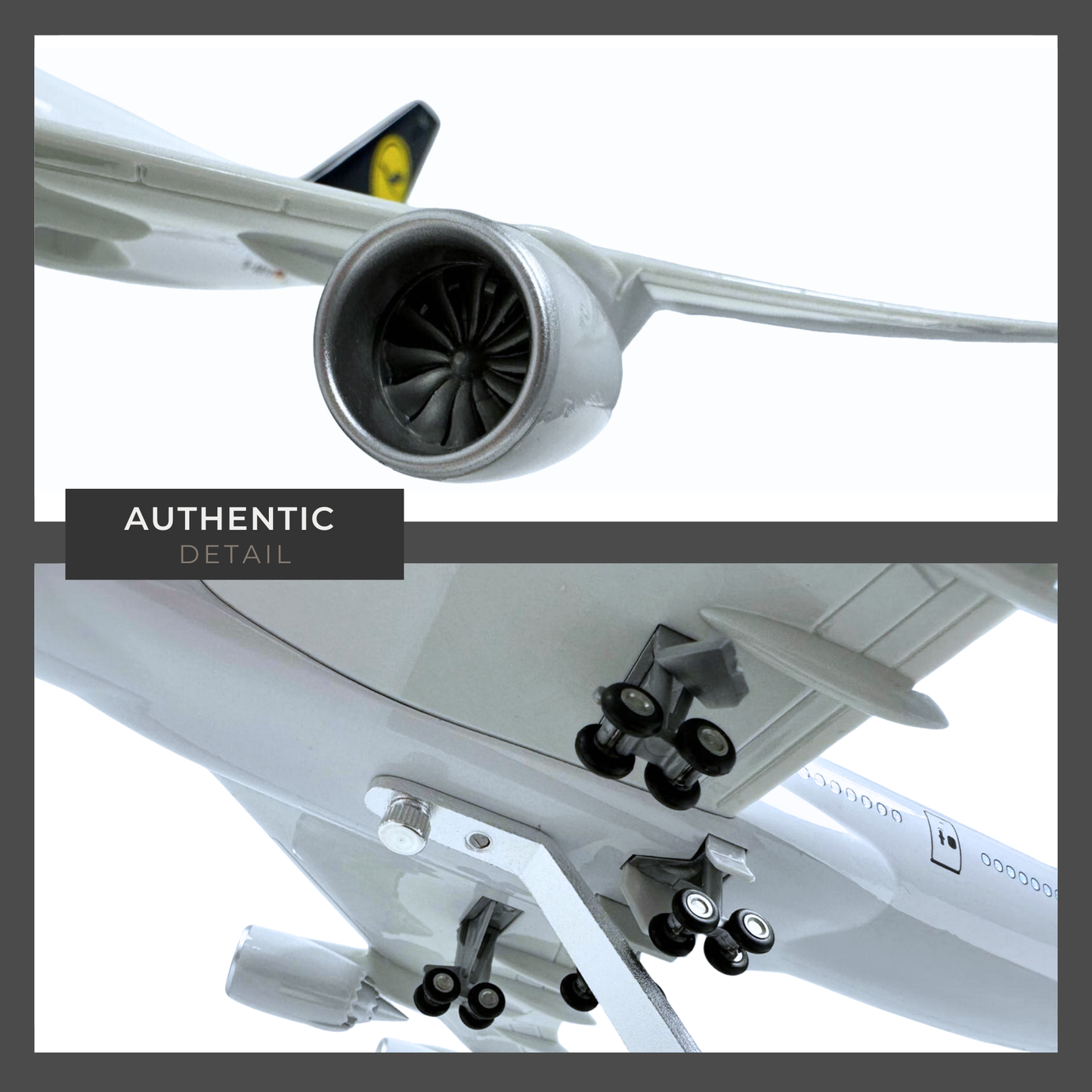 Lufthansa 747-8 Boeing Model Plane Large Scale Ideal Gift With Stand - Authentic Replicas & Models