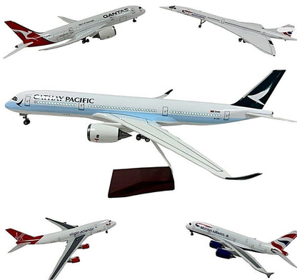 Realistic Large Scale Model Plane | Voice Activated Lights | Collectors Airplane - Authentic Replicas & Models