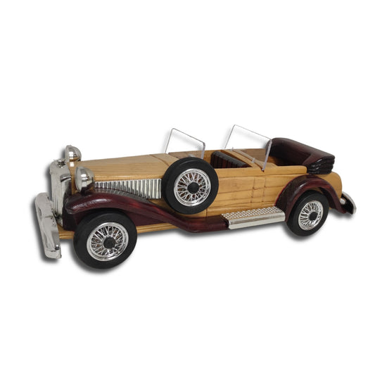 Regal Roadster Handcrafted Classic Wooden Car Model - Authentic Replicas & Models