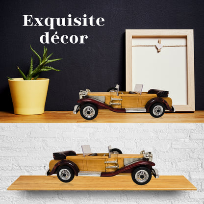 Regal Roadster Handcrafted Classic Wooden Car Model - Authentic Replicas & Models