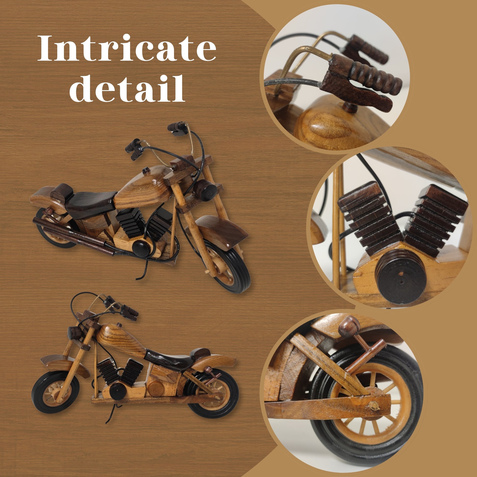 Timber Nomad Model Motorcycle Ideal Gift For Collectors - Authentic Replicas & Models