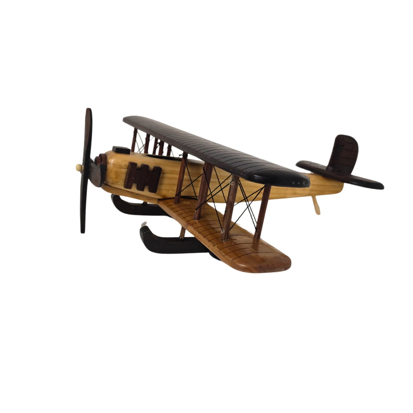 Timber Voyager Model Wooden Airplane Handcrafted Vintage - Authentic Replicas & Models