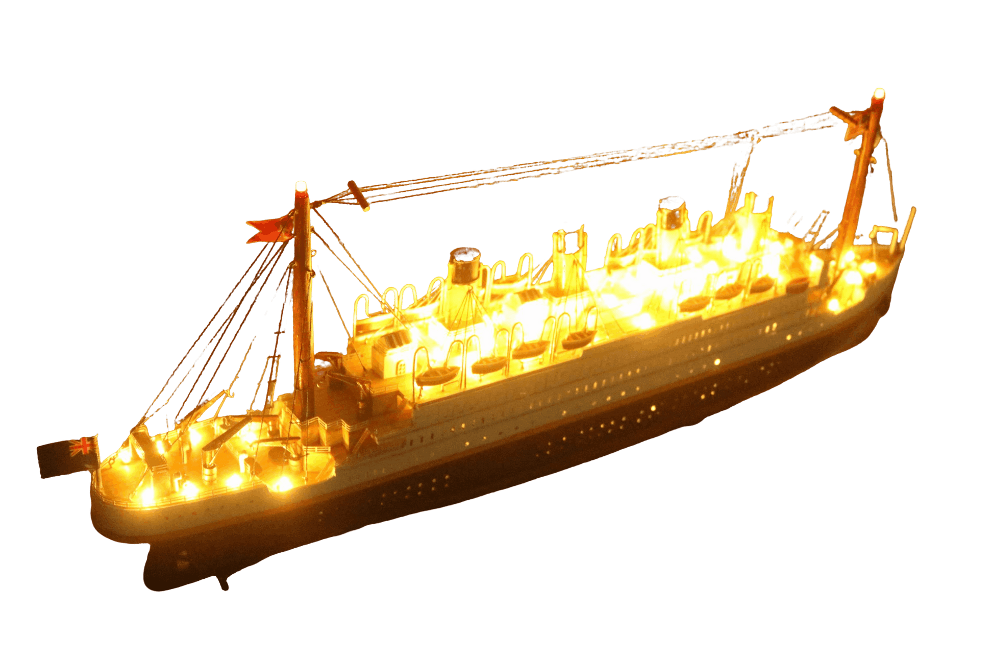 60cm Titanic ship model handcrafted from mahogany