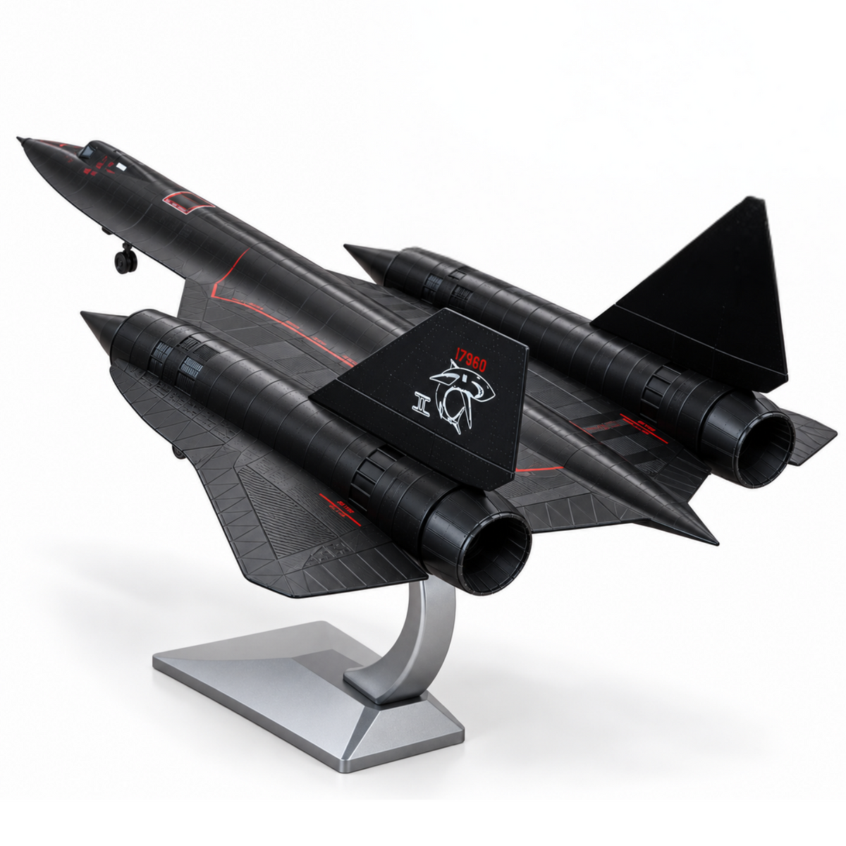SR-71 Large Blackbird Diecast Model – 1:72 Scale USAF Recon Jet