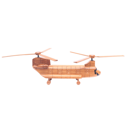 CH-47 Chinook Wooden Helicopter - EXTRA LARGE Premium Display Model