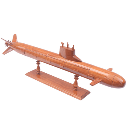 USSR Akula Class LARGE Nuclear Submarine Wooden Model | 62.5 cm