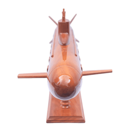 USSR Akula Class LARGE Nuclear Submarine Wooden Model | 62.5 cm