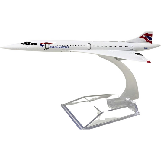 Authentic R & M Concorde Model Mini Jet Replica with Stand | Aviation Gift for A