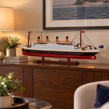 Large RMS Titanic Wooden Model Ship – 60cm