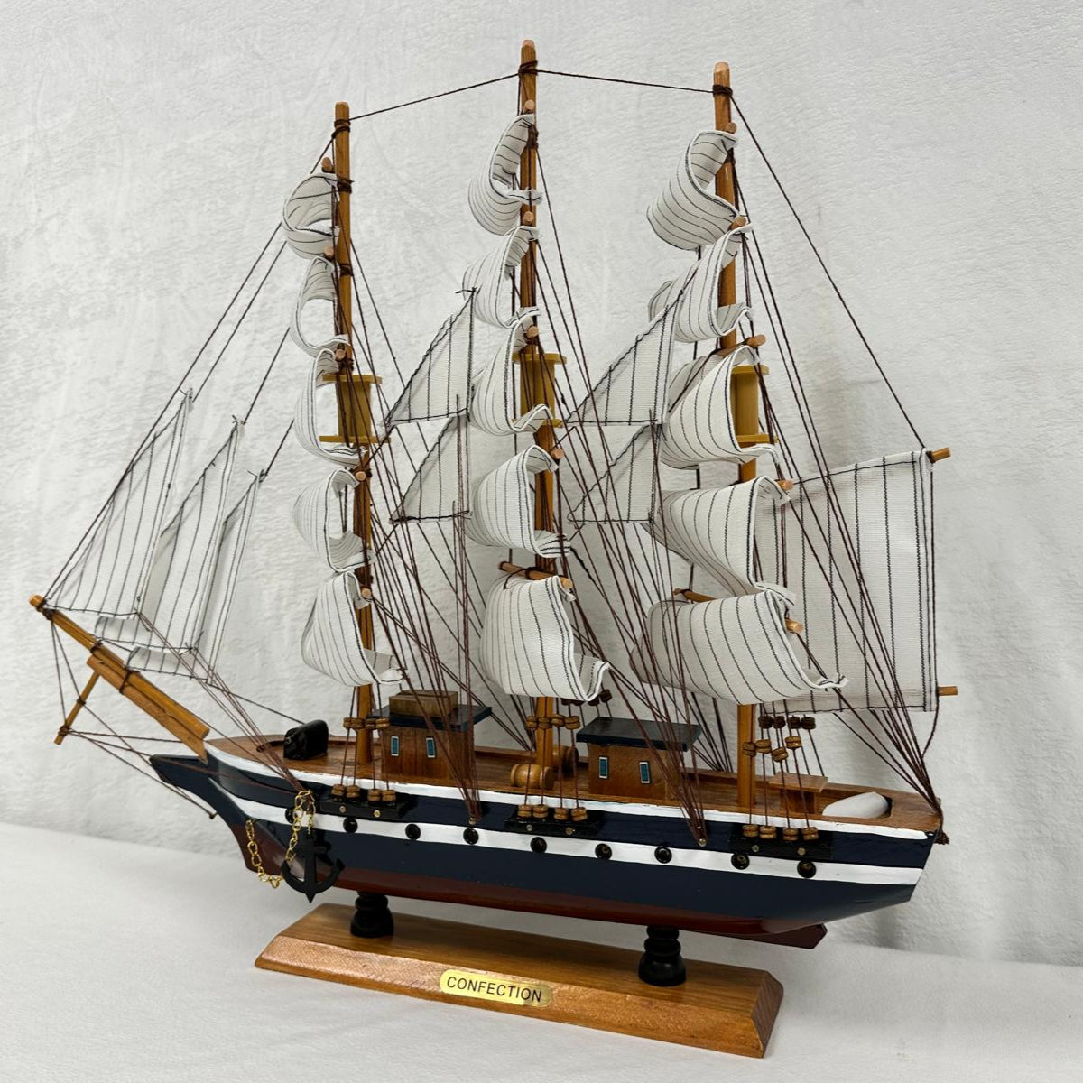 Confection Sailing Ship Model 1M – Handmade Wooden Display Ship 48 cm