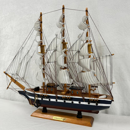 Confection Sailing Ship Model 1M – Handmade Wooden Display Ship 48 cm