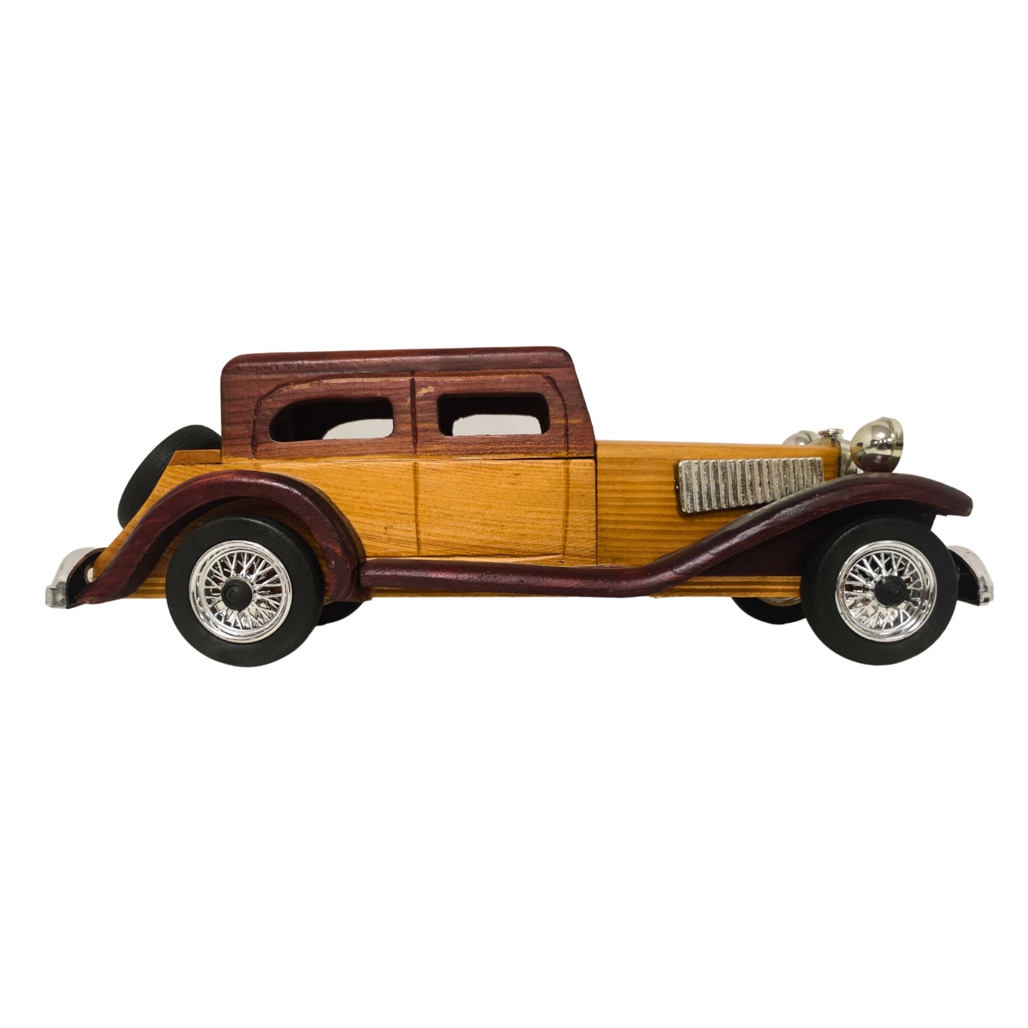 Windsor Cruiser Handcrafted Classic Wooden Car Model – Vintage-Style Collectable - Authentic Replicas & Models
