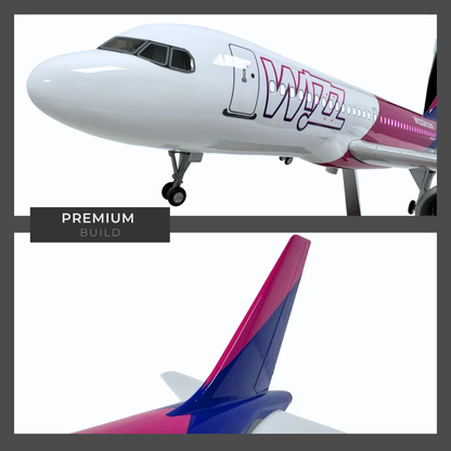 Wizzair A320 Airbus Model Plane Quality Large Scale Ideal Gift - Authentic Replicas & Models