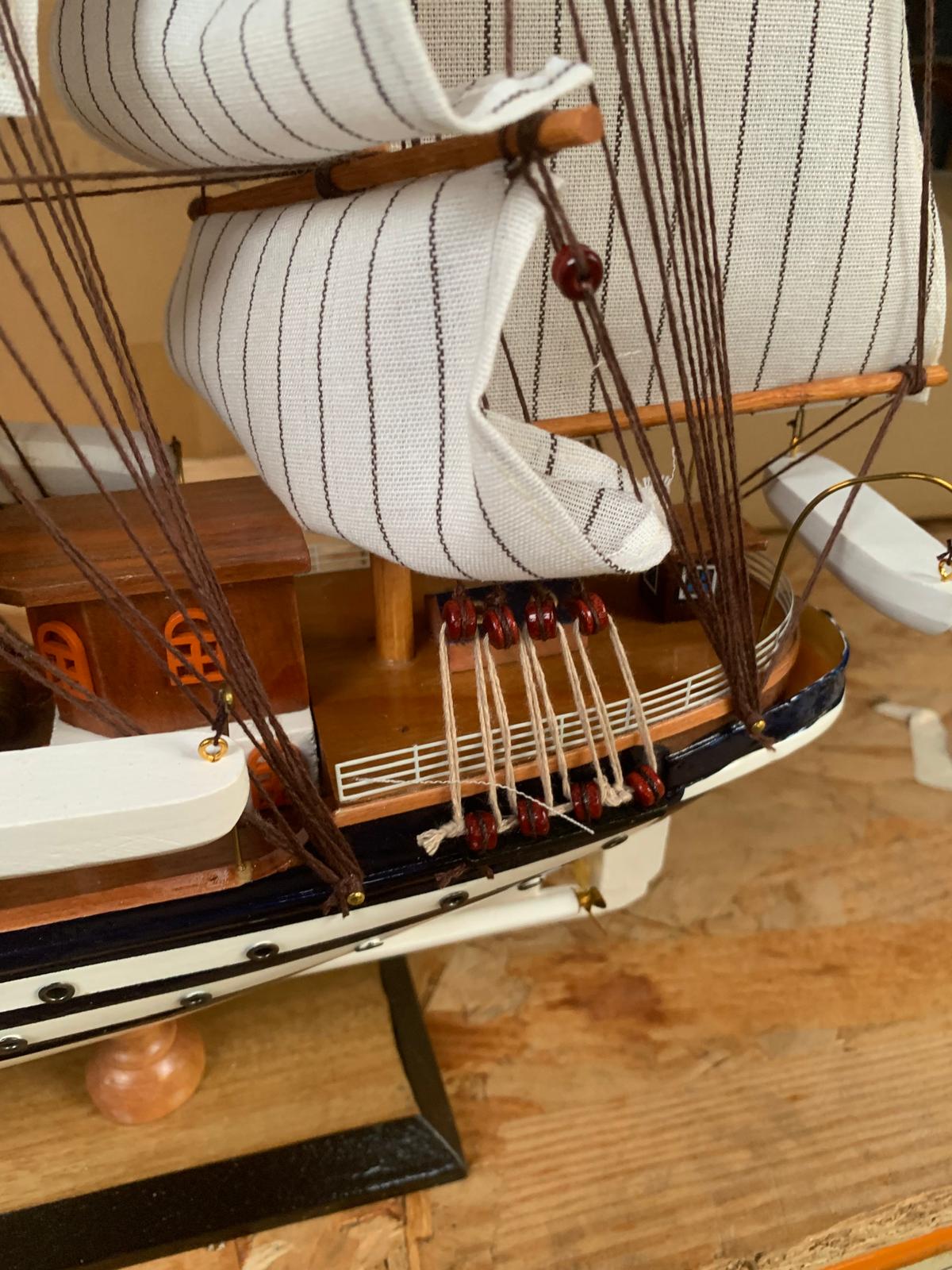 Amerigo Vespucci Wooden Model Ship – Fully Assembled – 64cm