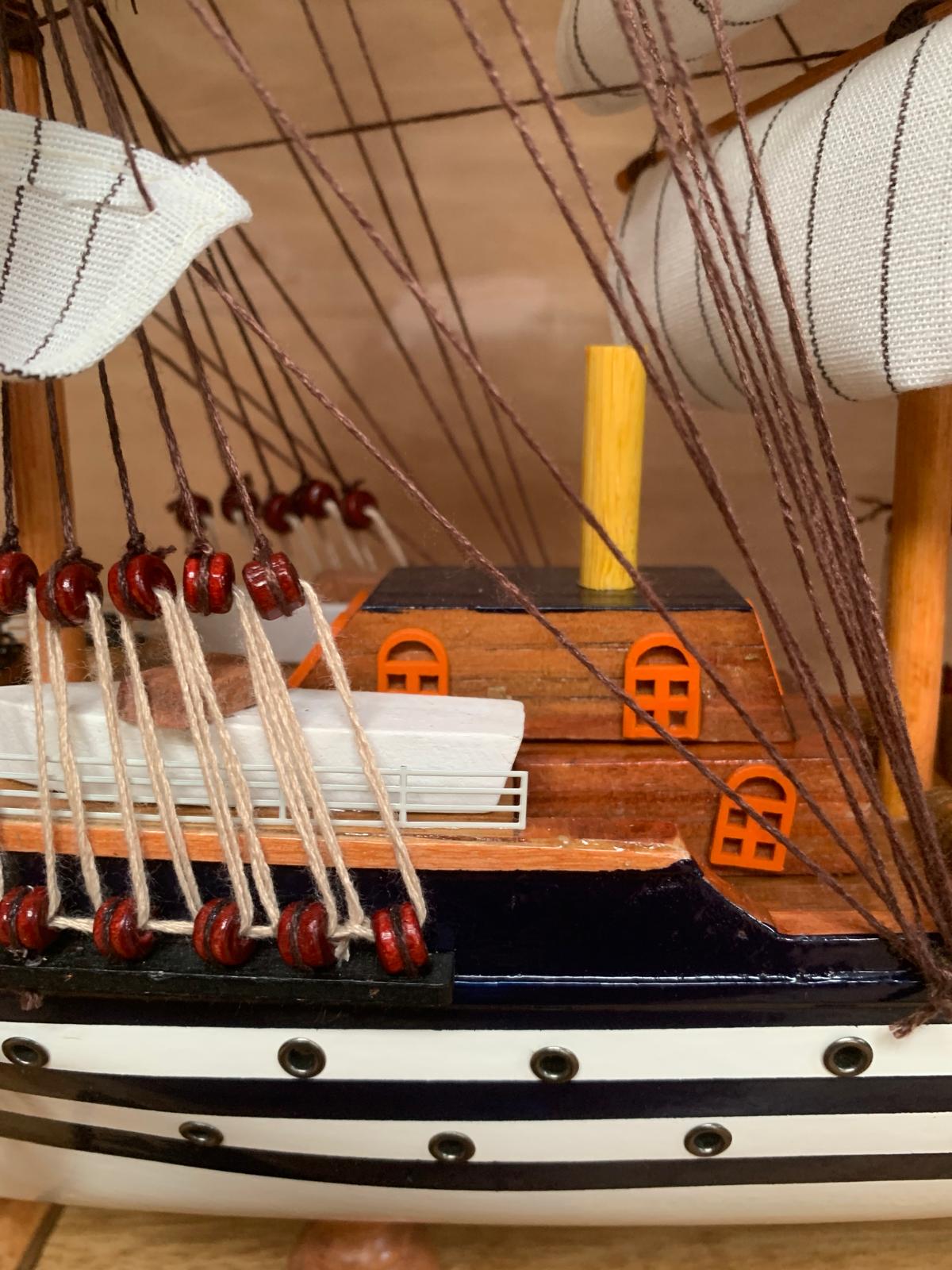 Amerigo Vespucci Wooden Model Ship – Fully Assembled – 64cm