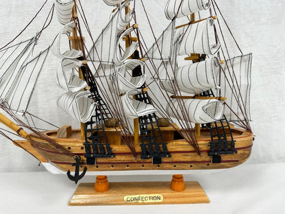 Confection Sailing Ship Model 1F – Handmade Wooden Display Ship 45 cm