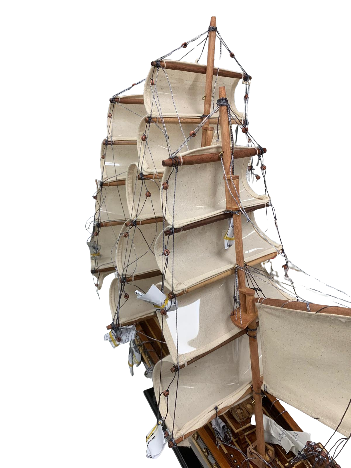Very Large Wooden Sailing Ship Model – Handcrafted Classic Tall Ship Display 95cm Long