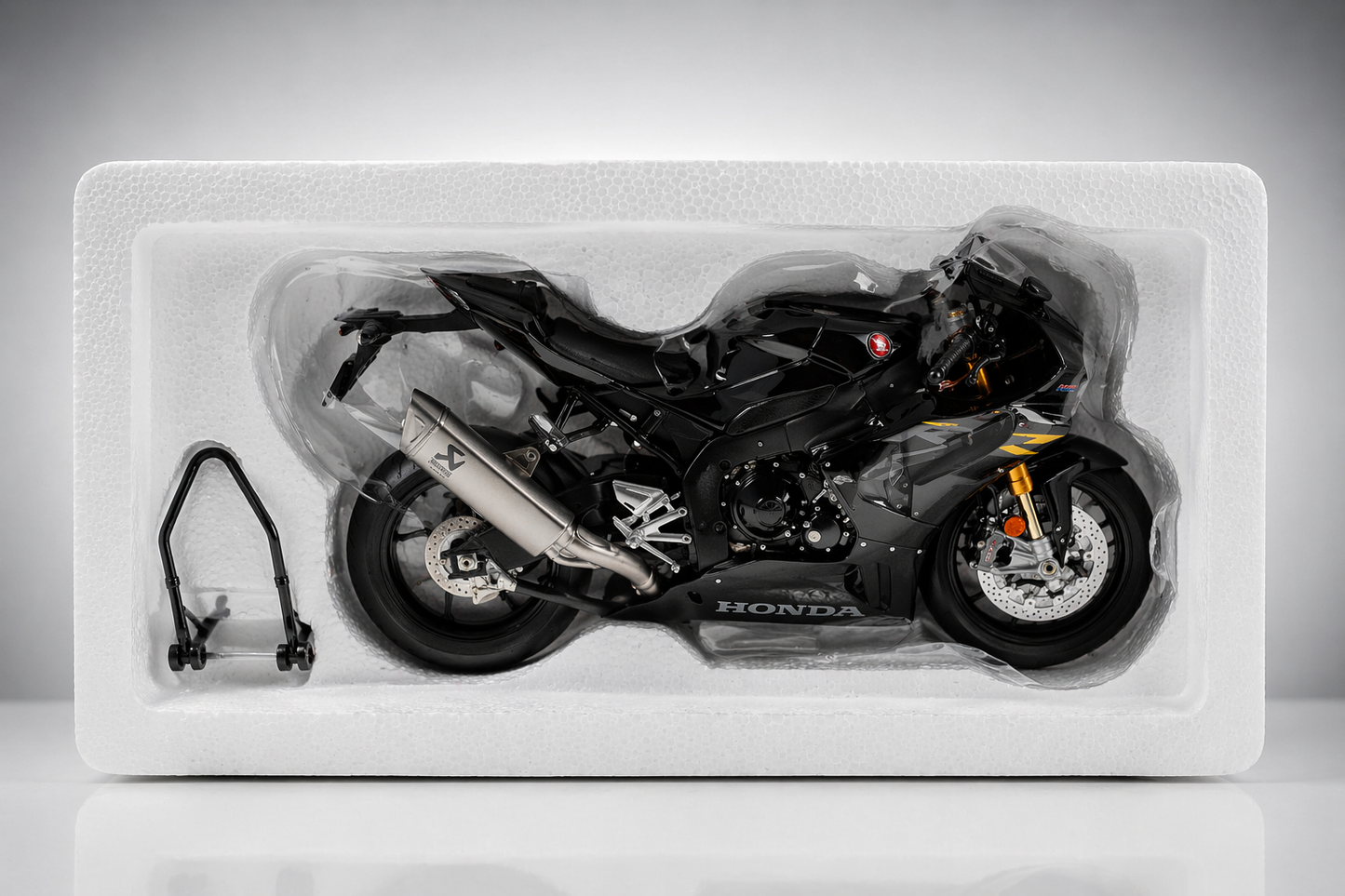 Detailed Honda CBR1000RR-R Fireblade SP Black Diecast Motorcycle Replica 1:12 Scale