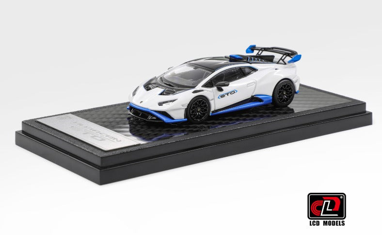 LCD Models Lamborghini Huracan STO Die-cast 1:64 White Model