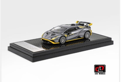 LCD Model Lamborghini Huracan STO 1:64 Die-Cast Model Silver Grey