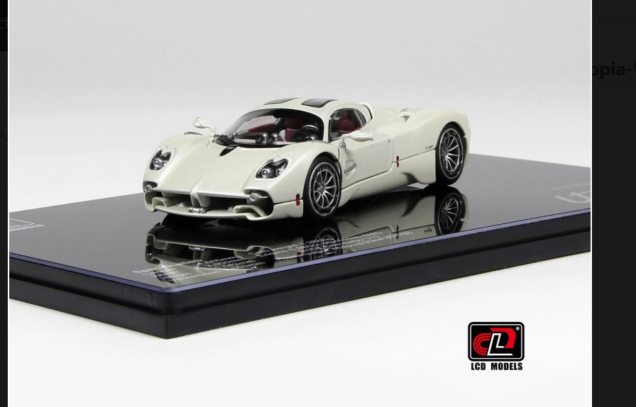 LCD Models Pagani Utopia Die-Cast Model Car 1:43 White