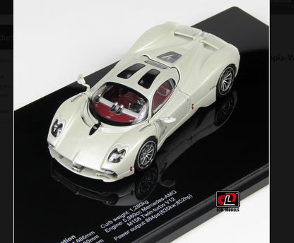 LCD Models Pagani Utopia Die-Cast Model Car 1:43 White