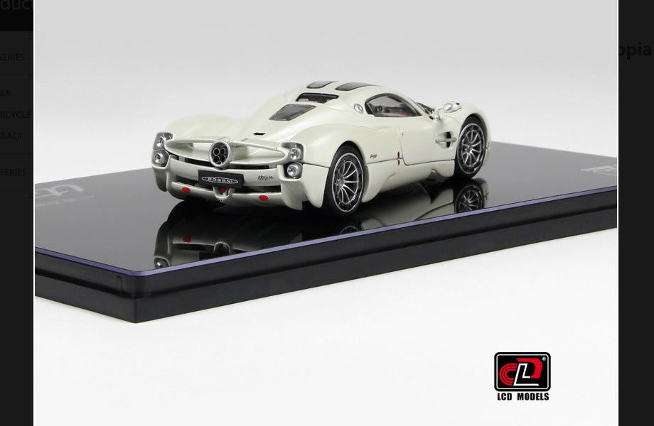 LCD Models Pagani Utopia Die-Cast Model Car 1:43 White