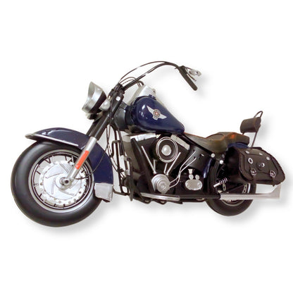 Vintage Harley-Style Motorcycle Large Model | Assembled | Collectible Gift | Quick Delivery - - Authentic Replicas & Models
