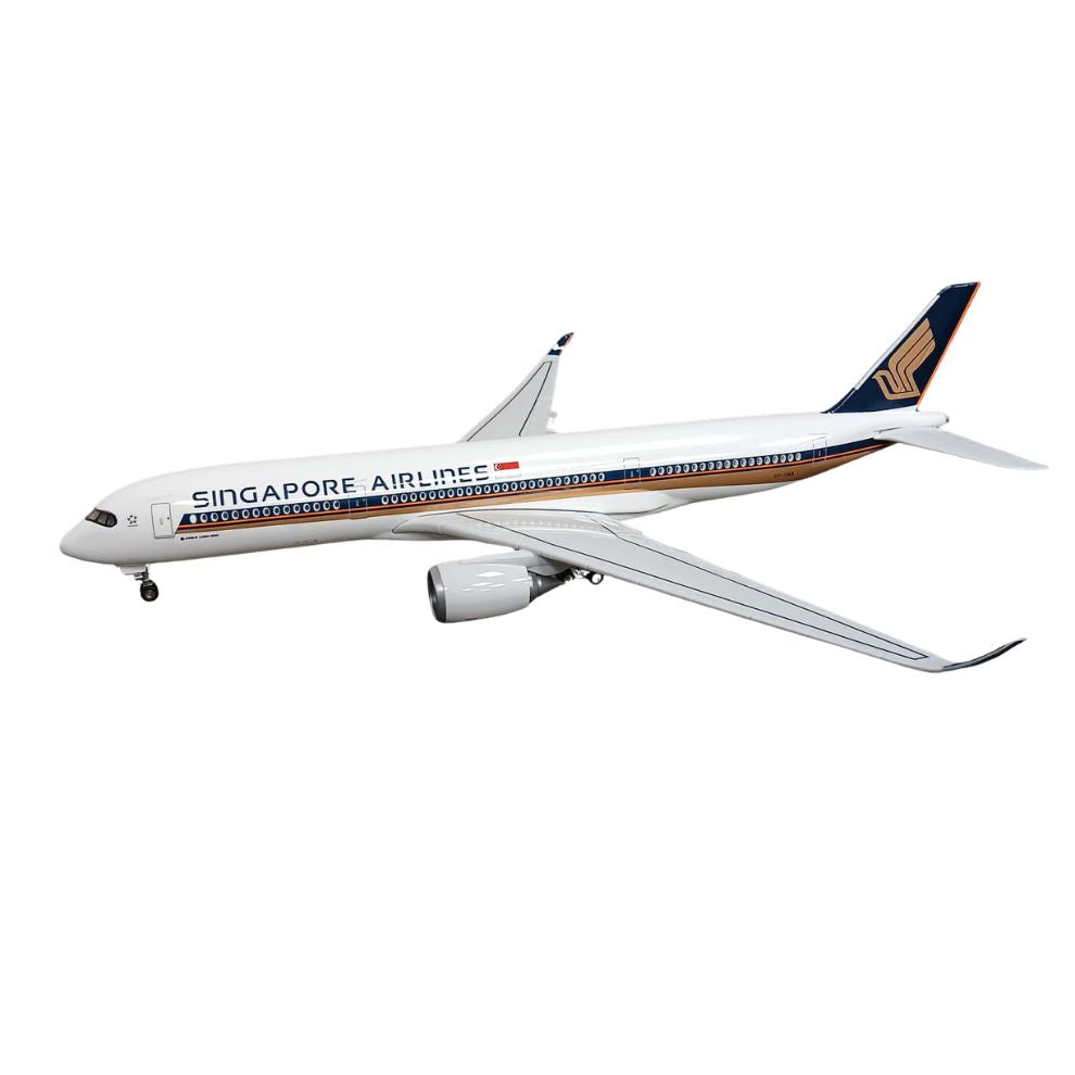 Singapore Airlines Airbus A350 model aircraft showing the distinctive A350 shape