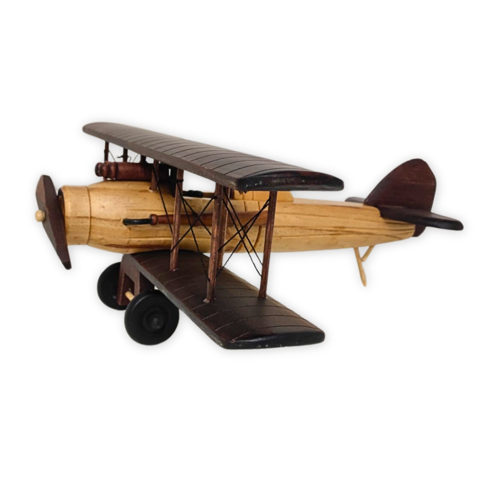 Timber Ace Model Plane Classic Handcrafted Wooden Vintage - Authentic Replicas & Models