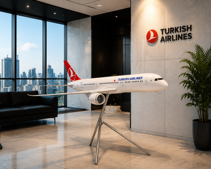 Large Turkish Airlines Boeing 787-9 Dreamliner Display Model Aircraft with Stand – 156cm